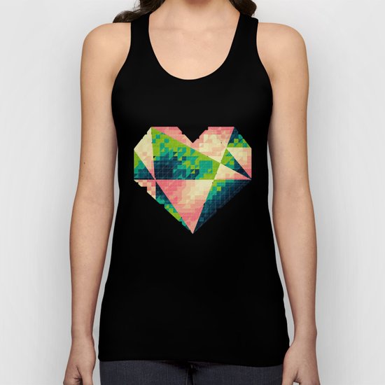 A heart is made of bits and pieces II Unisex Tank Top