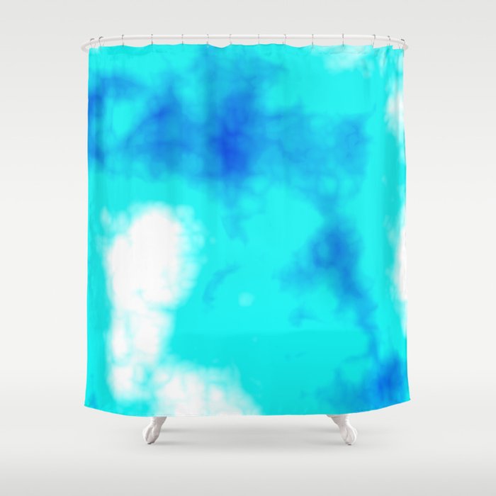 Turquoise Sky Shower Curtain