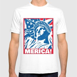 Statue of Liberty USA Merica Independence Day T Shirt