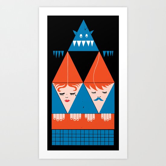 Parents don´t believe in monsters Art Print