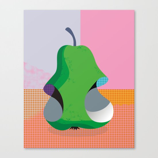 Bitten Pear Canvas Print
