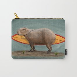 Capybara Surfer Carry-All Pouch
