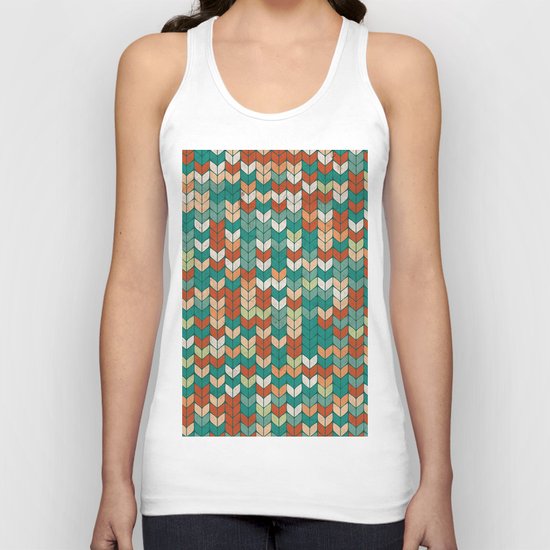 Knitted colors Unisex Tank Top