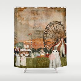 Ghost Fairground Shower Curtain