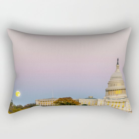 Sunrise Moon Rectangular Pillow