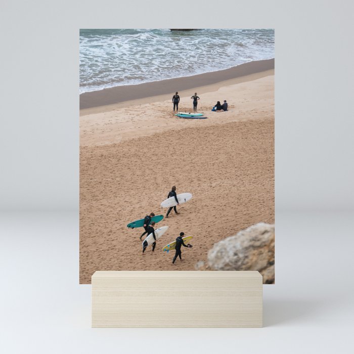 Sagres Sufers | Coast Portugal | Beach, Waves & Surfing Mini Art Print