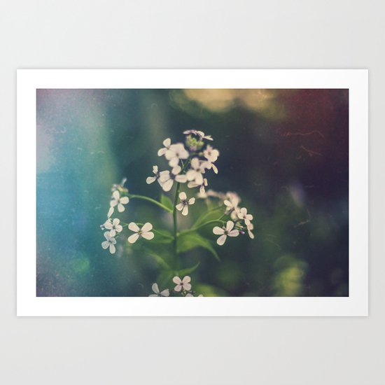 And we spent the hours with submarine flowers Art Print
