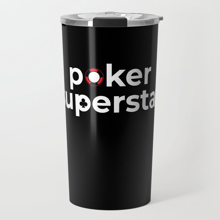 Poker Superstar Texas Holdem Travel Mug