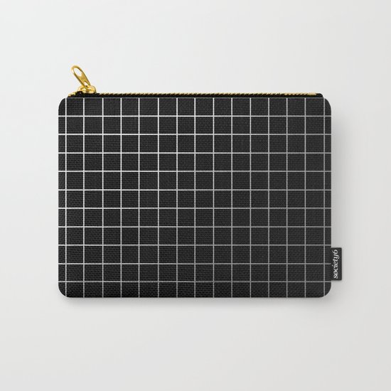 Metal Cage - Industrial, metallic grid pattern Carry-All Pouch