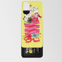 Cute Flowers Cats Sweethearts Android Card Case