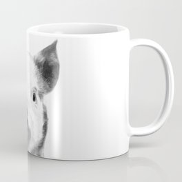 Black and white pig portrait Mug
