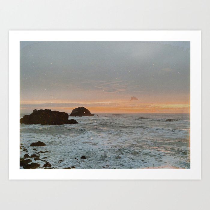 sunset in california vii, in december Art Print