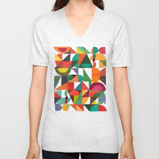 Color Field Unisex V-Neck
