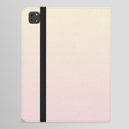 Light Yellow And Bubblegum Pink Gradient Color Abstract iPad Folio Case