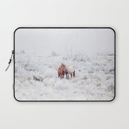 Two Winter Horses Laptop Sleeve