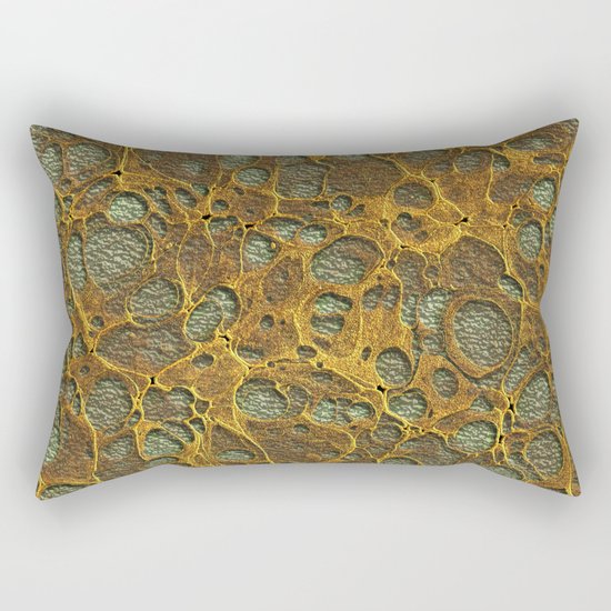 Golden Marble 07 Rectangular Pillow
