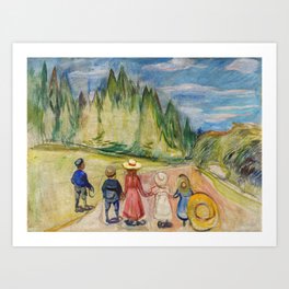 Edvard Munch - The Fairytale Forest Art Print