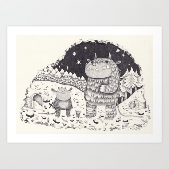 gruffalo Art Print