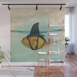 Brilliant DISGUISE - Goldfish with a Shark Fin Wall Mural