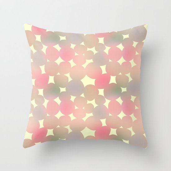 ombre pebbles Throw Pillow