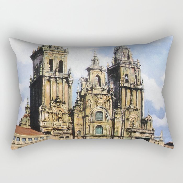 Catedral de Santiago de Compostela/Santiago de Compostela Cathedral Rectangular Pillow