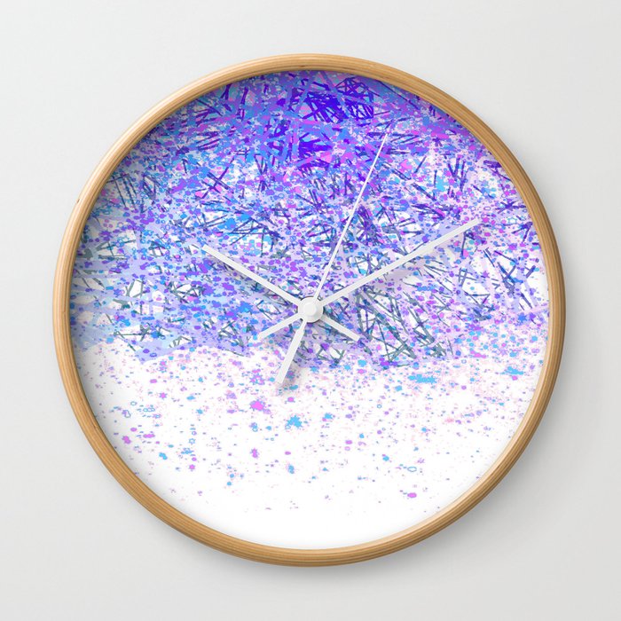 winter dreaming Wall Clock by Bunny Noir Society6