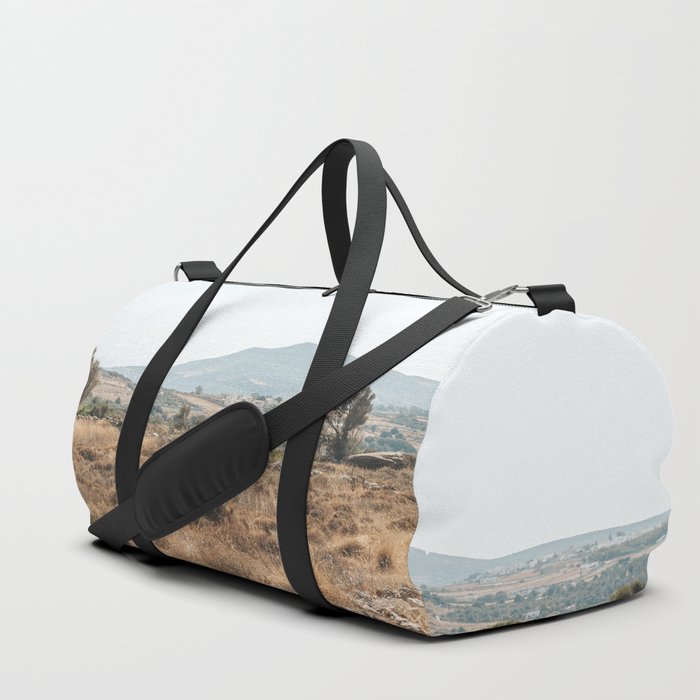 Greek Grass Field - Travel and Nature Photography on the Greece Island of Naxos Duffle Bag