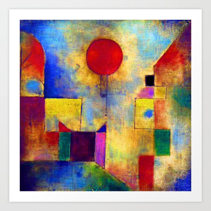 Paul Klee Red Balloon Art Print By Jjbzz Society6