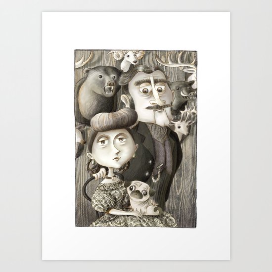 Lord and Lady Cuthbert-Jolly Art Print