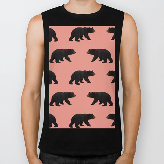 bear pattern Biker Tank