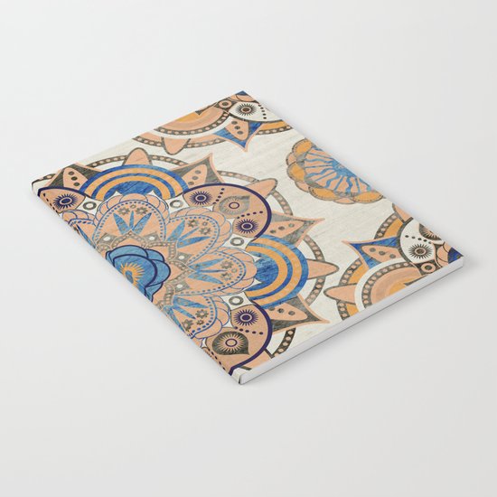 Blue and Gold Mandala Notebook