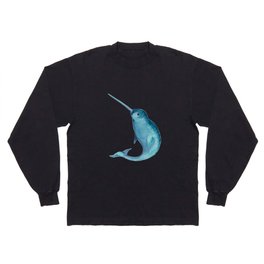 Blue Narwhal Long Sleeve T-shirt