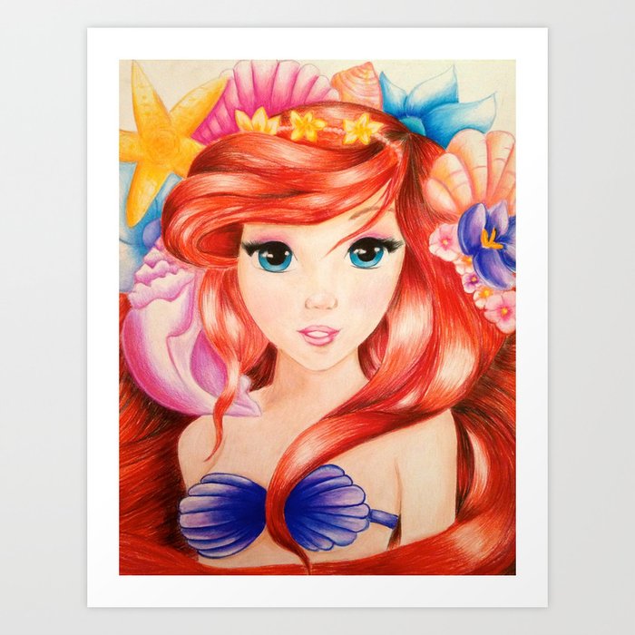 Princess Ariel Art Print
