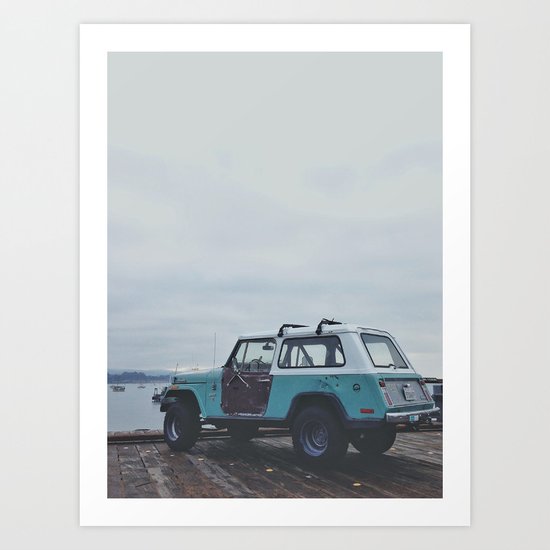 Mild colored truck Art Print