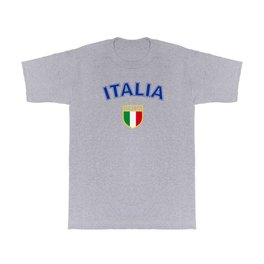 Italy design with badge of Italy in black background, Italia T Shirt