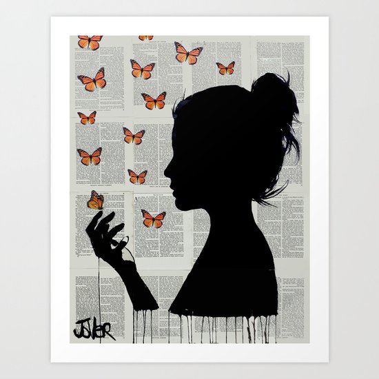 FLUTTERS Art Print