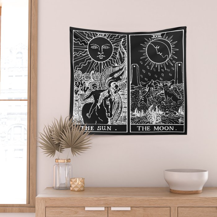 The moon 2025 tarot wall hanging