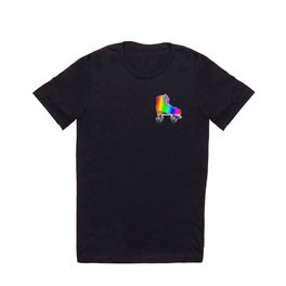 Retro Rainbow 70s Disco Roller Skates T Shirt | Discotheque, Rollerskates, Disco, Discofanatic, Rollerderby, Discomusic, Discoball, Rollerrink, Rollerskating, Graphicdesign 
