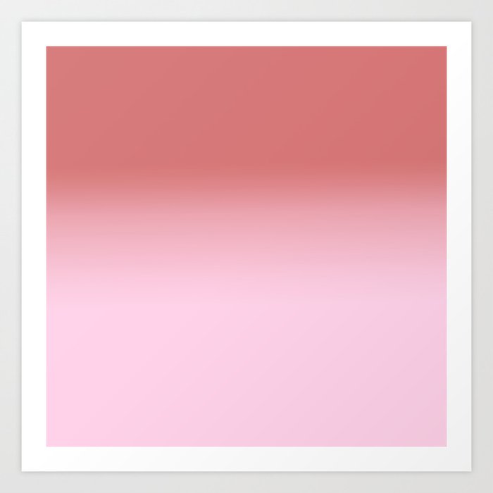 Dusty Pink Blush Pink Simple Ombre Gradient Art Print By Blackstrawberry Society6