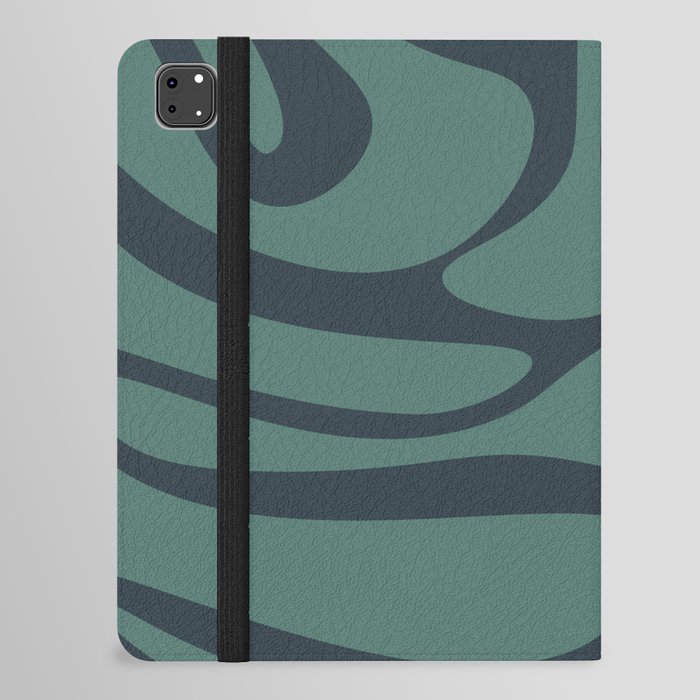 Retro Style Abstract Background - Dull Green iPad Folio Case