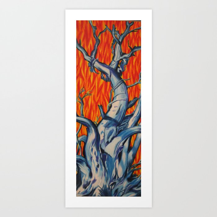 Fire And Ice Tree Art Print By Lolarachelle Society6