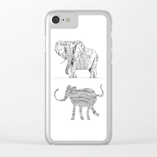 two ways to see one elephant Clear iPhone Case