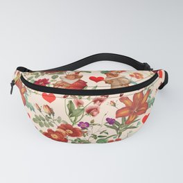 Valentine's Day in the Blooming Garden - Pale Apricot Fanny Pack