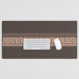 Greek key border Desk Mat