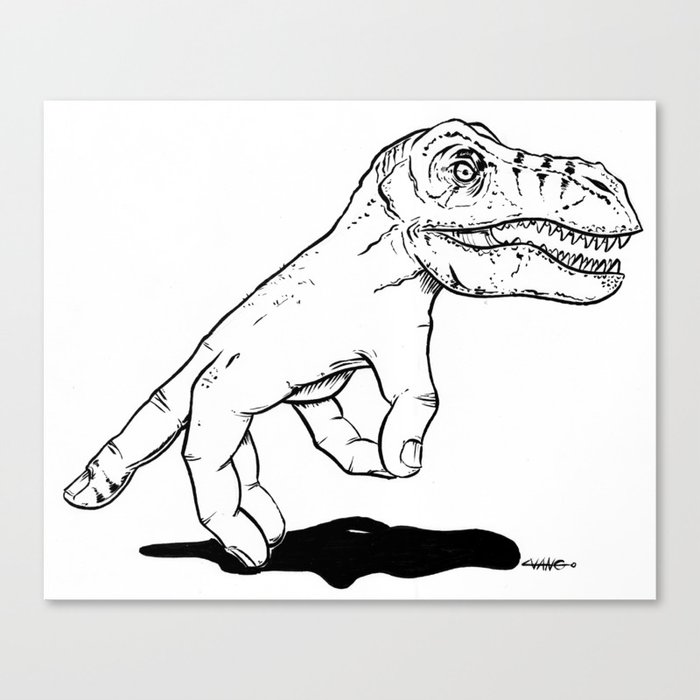 Handosaurus Rex Canvas Print