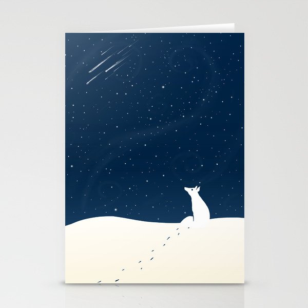 Winter Night Stationery Cards