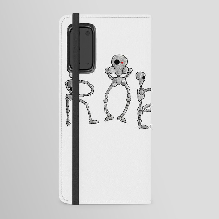 Robots writing robot Android Wallet Case