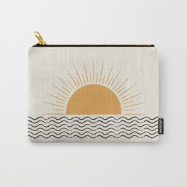 Sunrise Ocean -  Mid Century Modern Style Carry-All Pouch
