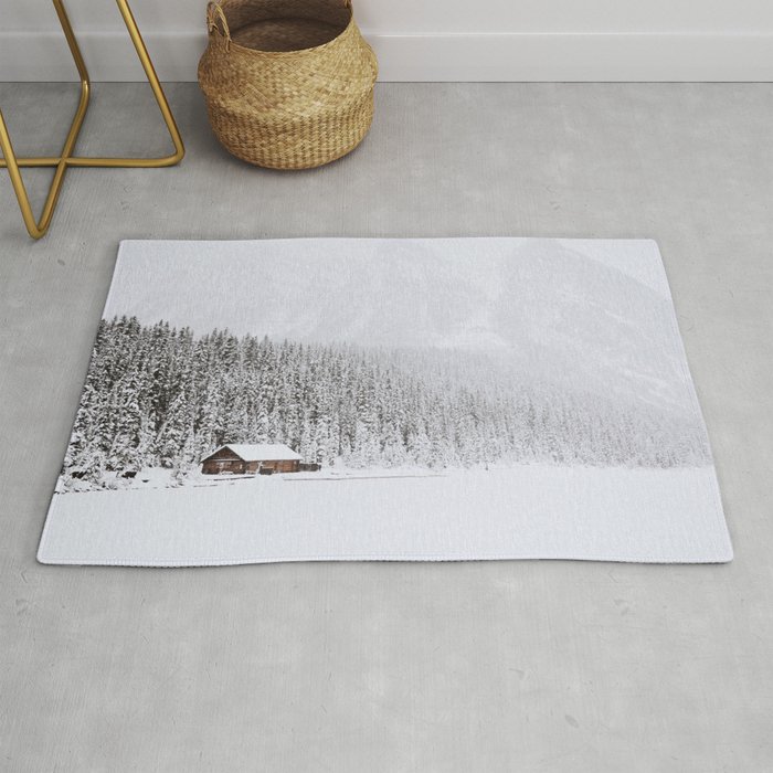 blinded by the white // lake louise Rug