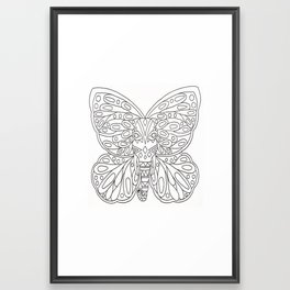 Mariposa/Elefante Framed Art Print